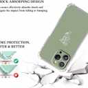 Green Flower Case Compatible with iPhone 13 Pro,Aesthetic Minimalist Botanical Pattern,Unique Trendy TPU Bumper Case for iPhone 13 Pro