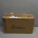 Wellmet Lamp Shades,Small Chandelier Shades ONLY for Candle Bulbs,Clip-on Drum Lampshades,Set of 6, 5.5"x 5.5"x5",Black Gold