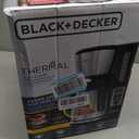 BLACK+DECKER 12 Cup Thermal Programmable Coffee Maker with Brew Strength and VORTEX Technology, Black/Steel, CM2046S