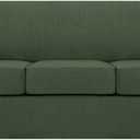 Turquoize 4 Piece Sofa Covers for 3 Cushion Couch Sofa Slipcover Soft Couch Cover for Dogs-Washable Sofa Furniture Covers with 3 Individual Cushion Covers (3 Cushion Sofa, Bronze Green)