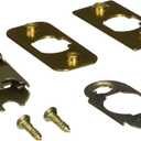 Kwikset 1825-18 6-Way Adjustable Dead Latch, Polished Brass (3.5 x 7.2 x 1 inches)