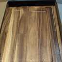 SMIRLY Walnut Wood Cutting Boards for Kitchen, Set of 3 with Holder Large - Small, Walnut Wooden Cutting Board Set with Deep Juice Grooves, Non Toxic Serving Tray, Perfect Mother's Day Gifts