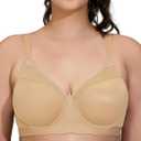ZeroBound Women's Sports Bra High Impact Lightly Lined Underwire V Neck Full Figure Running Workout Bras