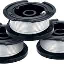 BLACK+DECKER Weed Eater String, Genuine OEM Authentic Trimmer Line, 3-Pack, 30-Feet of Replacement Spool, 0.065-Inch Diameter (AF1003ZP)