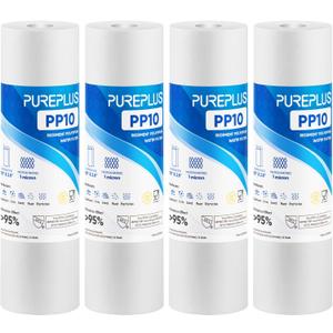 PUREPLUS 1 Micron 10"x2.5" Whole House Sediment Water Filter PP10 6 Pack