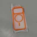 TORRAS Magnetic Shockproof for iPhone 17 Pro Case, Compatible with MagSafe, Military-Grade Drop Protection, Camera Control, DIY Button, Slim Translucent Phone Case for iPhone 17 Pro, Orange