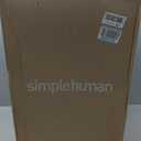 simplehuman 45 Liter / 12 Gallon Rectangular Kitchen Step Trash Can with Soft-Close Lid, Grey Plastic