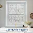rabbitgoo Window Privacy Film Stained Glass Window Film, Decorative Stickers Removable UV Sun Blocking Clings Door Coverings, Diamond Pattern, 23.6 X 157.4 inches
