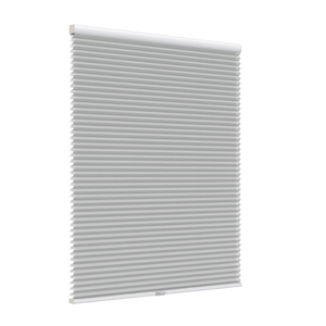 LazBlinds No Tools No Drill Cordless Cellular Shades, Light Filtering Honeycomb Shades Pleated Blinds for Window Size 30" W, Grey