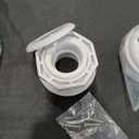 2 x Super-PRO 25522-000-000 1.5 in. Vinyl Fiberglass FIP Inlet and LOCKNUT Fitting