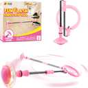 JOYIN Pink Ankle Skip Ball with Flashing Lights, Toy for Kids Indoor & Outdoor, Flashing Swing Ball Foldable Sports Toy, Birthday Gifts for Kids 3 4 5 +