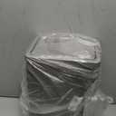 2.6 Gallon Small Office Bathroom Trash Can with Swing Lid,Living Room Bedroom Garbage can Wastebasket bin,Metal Decor Trash Can(Black)