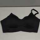 OEAK Womens Wireless Jelly Bras Comfortable Push Up Bra No Underwire Gel Bra Full Support Lift Everyday Seamless Tshirt Bras (Black, M)