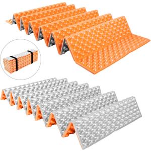 Closed Cell Foam Sleeping Pad,Folding Sleeping Pad Backpacking,Moisture-Proof Foldable Sleeping Pad, Lightweight,Sleeping Mat for Camping Hiking Backpacking Car Camping Mats (Orange)