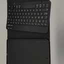 Keyboard Case for iPad Pro 12.9-inch 2017/2015 (Old Model, 2nd & 1st Generation, Ultra-Thin PU Leather Case with Wireless Detachable Keyboard - with Pencil Holder, Black