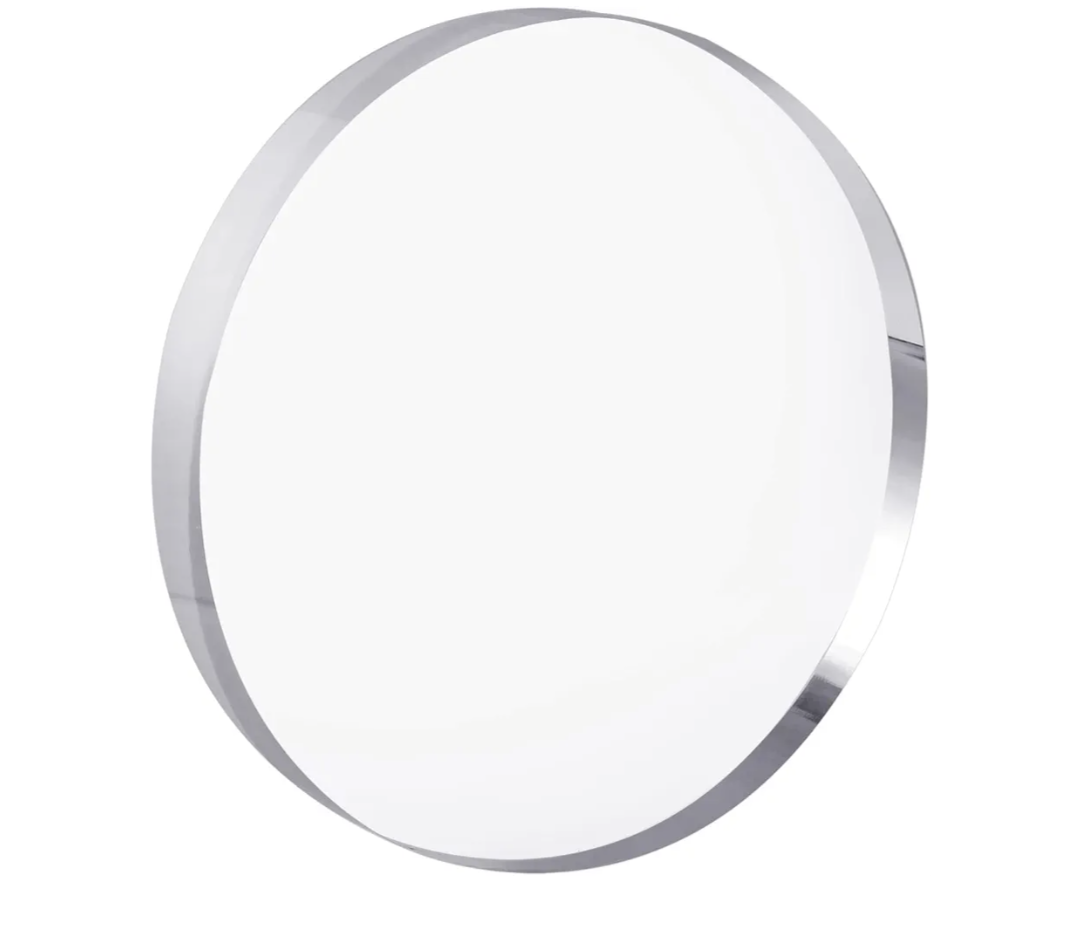 CiaoHER 1in Thickness 8in Diameter Acrylic Disc Display Block Clear Polished Round Pedestal Stand Riser 8" x 8" x 1", 1 Pack