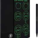 Amoretti Sonnet Mini LCD Writing Tablet, 6.5in Erasable Reusable Electronic Drawing Pads, Electronic scratchpad for Kids and Adults. Black.