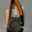 Orange Ninja 4-Stage Knife Sharpener & Serrated Knife Sharpener Repairs, Sharpens & Polishes Blades with Ergonomic Non-Slip Grip