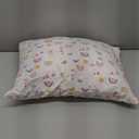 Babebay Toddler Pillow,13X18 Soft Toddler Pillows for Sleeping, Machine Washable Kids Pillow with Cotton Pillowcase, Perfect for Travel, Toddlers Cot (Sunny Rainbow)