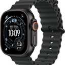 Apple Watch Ultra 3 [GPS + Cellular 49mm] Running & Multisport Smartwatch w/Rugged Titanium Case w/Black Ocean Band. Satellite Communications, Advanced Health & Fitness Tracking