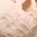 Ylsteed Newborn Photography Outfits Girl Lace Romper with Headband Photo Shoot Outfits Girls Photo Props - Ruffles Beige