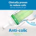 Dr. Brown's Natural Flow Anti-Colic Options+ Narrow Baby Bottle, 2 oz/60 mL, with Preemie Flow Nipple, 0m+, 4 Pack