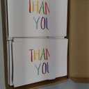 Juvale Thank You Cards with Envelopes - Bulk Blank Thank You Notes & Cards for Kids & Adults - 6 Assorted Rainbow Designs - White, 48 Pack, 4 x 6 In