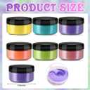 Heigble 6 Pcs 0.5 Ounce Glitter Embossing Powder Set for DIY Crafts Greeting Cards Making Scrapbooking Wedding Invitations (Bright Color)