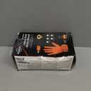 TitanFlex Heavy Duty Orange Industrial Nitrile Gloves with Raised Diamond Texture, Latex Free (6mil/8mil)