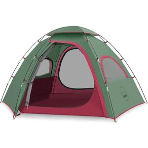 KAZOO Outdoor Camping Tent Waterproof Camping Tents Easy Setup Two/Four Man Tent Sun Shade 3 People