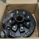 12"x 2" Trailer Brake Drum Kit 8 on 6.5" Replacement for 7000LBS Axle Hub Heavy Duty 8 Bolt Trailer Brake Hub Drum Assembly with 1/2"-20 Stud 25580, 14125A Drums 008-219-04-22004K