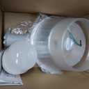 250W Equivalent Barn Light with 29W LED bulb Outdoor Dusk to Dawn Area and Flood Light with Photocell UL Listed LED Security Light for barn Garage Yard Warehouse 4000K 3300LM 120Vac Gray 1Pack