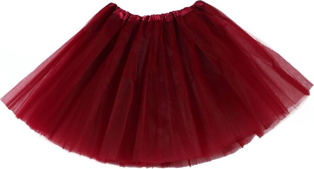 Women Tutu Skirt 5 Layers Tulle Girl Teens Fluffy Tutu Ballet Skirt Short Tulle Skirt Tutu for Women Adults Rave Costume