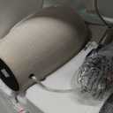 24 inch Vintage Ceramic Table Lamp with 5FT Cord - Single Farmhouse Rustic Bedside Lamp with Natural Textured Finish, Nightstand Lamps for Living Room, Bedroom, End Table Beige