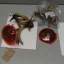 Antler Candlestick Holder, Deer Candlestick Holders Premium Candle Holder for Wedding Dinning Party, Candle Stand for 3.3 inch Thick Candles Color Rustic Brown(2 PCS)