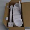 MR.SIGA Toilet Plunger and Bowl Brush Combo for Bathroom Cleaning, White, 2 Sets