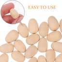 2 x 200pcs Mini Wood Eggs for Crafts Unfinished Easter Eggs DIY Painting Crafts Easter Decorations 0.7 Inch