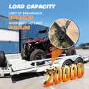 DEEAGLE 20,000 lbs Heavy Duty D Rings for Trailers, Stake Pocket D Ring with Anti-Loss Bolt, 4 Adjustable Holes, 4 Pack