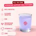 Peach Perfect Inositol Powder Multivitamin, Strawberry Acai Flavor – 4g Myo & D-Chiro Inositol, DIM, Zinc, Magnesium Glycinate, Vitamin D3 – Supports Women’s Health, Cycle, Energy, 30 SVG