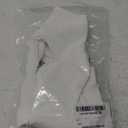 RIOJOY Womens Workout Tennis Crop Top Collared Sleeveless Racerback Tank Top with Padded Sports Bra Golf Shirts (Medium, White)