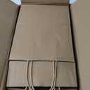 YEEHAW Brown Paper Bags with Handles Bulk 8"x4.5"x10.8" 100Pcs Gift Kraft Bags Medium Size, Brown Craft with Handles, Gifts Bag Bulk, Suitable for Retail, Party, Shopping, Merchandise
