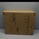 RIZZARI Stainless Steel Cat Box: Large Gray Enclosed Design Litter Pan - High-Edged & Teflon Coating - for Superior Odor Control & Easy-Clean Drawer - Ideal for Multi-Cat Homes Garage