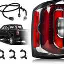 LED Tail Lights Compatible with 2016 2017 2018 GMC Sierra 1500 SLT/Denali Taillight Assembly Rear Taillights with Bulbs and Harness GM2800295 84233587 84365930 Left Driver Side