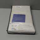 100% Blackout Shield Linen Blackout Curtains for Bedroom 84 Inches Long, Back Tab/Rod Pocket Living Room Drapes, Thermal Insulated Blackout Curtains 2 Panels Set, 50" W x 84" L, Cream