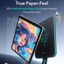 ESR 2 Pack Armorite Paper-Feel Screen Protectors for iPad Pro 11 Inch (M5/M4) 2025/2024, Write and Draw Like on Paper, 9H Tempered Glass Film with Ultra Fit Tray, Anti-Glare
