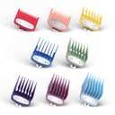 8 Color Professional Hair Trimmer/Clipper Guard Combs Guide Combs with Metal Clip Color Coded Cutting Guides/Combs - 1/16" to 1"(1.5-25mm) -Great for Hair Clippers/Trimmers Attachment