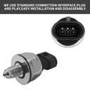 Fuel Rail Pressure Sensor 12635273 5PP11-4, Injection Fuel Pressure Sensor Fit for Cadillac SRX, Chevrolet Equinox Impala, GMC Terrain, Buick Lacrosse Regal Malibu 10-17 2.4L