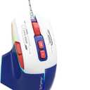 2 x Gaming Mouse, Wired Gaming Mouse with RGB Backlit, 7200DPI Adjustable, PC Gaming Mice with 7 rogrammable Macro Buttonsg, Ergonomic Mouse Gamer for PC, Desktop, MacLaptop, Chromebook. (Blue)