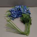 8PCS Delphinium Artificial Flowers 33.5'' Blue Faux Larkspur Flowers Long Stem Artificial Flowers for Tall Vase Home Wedding Garden Table Centerpieces Decor(Blue)