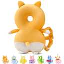 JunNeng Baby Head Protector Backpack, Toddler Walking Fall Head Protection, Orange Cogri